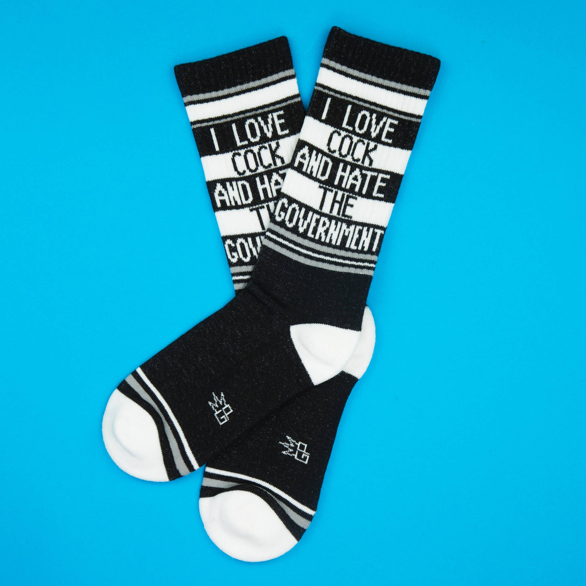 I Love Cock And Hate The Government Gym Crew Socks