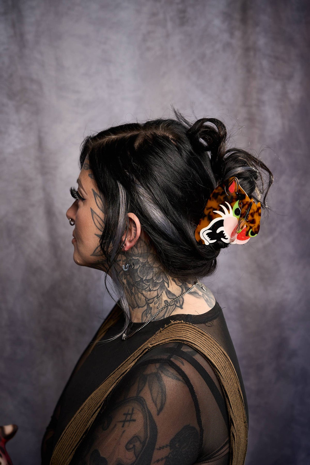 Leopard Head Hair Claw