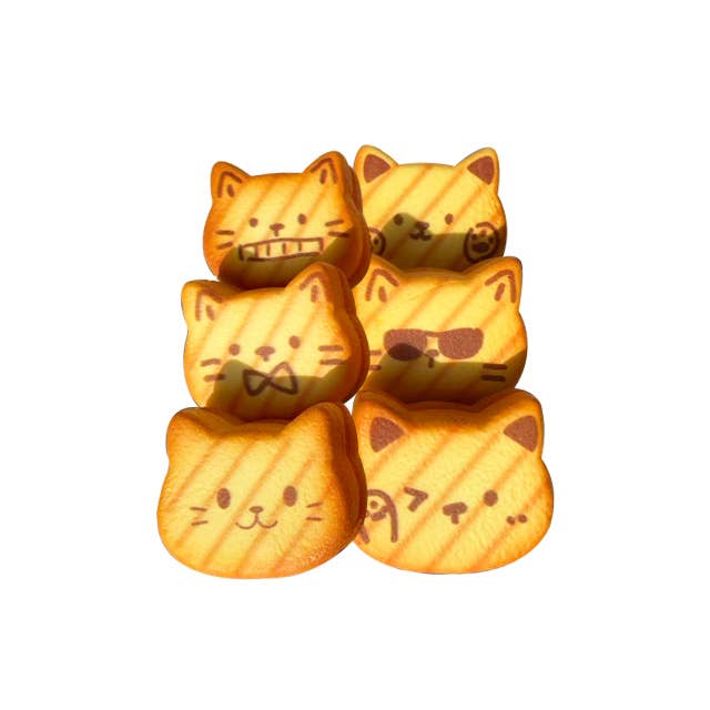 Nyang Nyang Cat Bread Squishy-Rebound Stress Toy