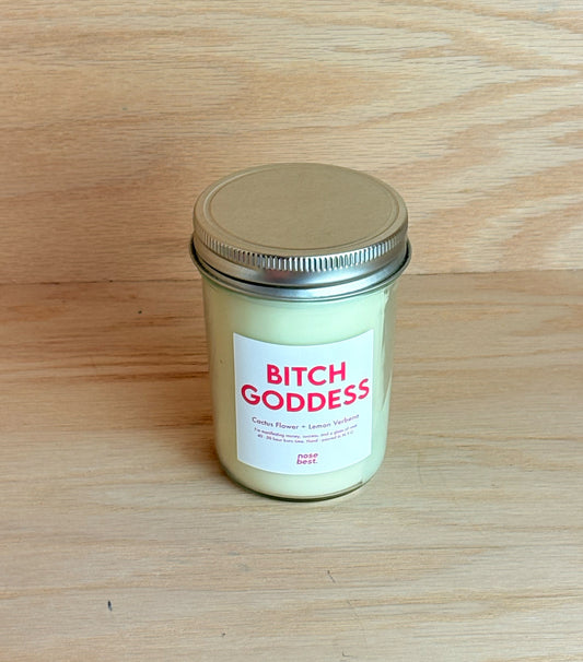 Cactus Flower & Lemon Verbena - Bitch Goddess 8oz Soy Candle