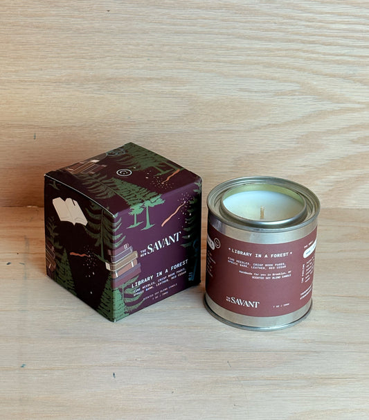 Library in a Forest Candle