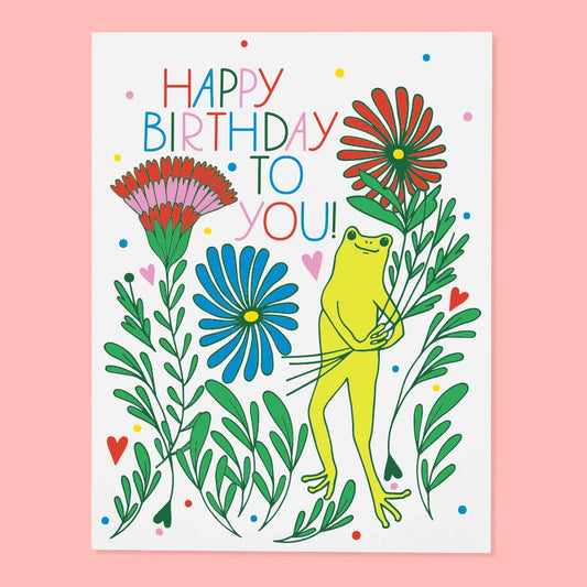 Froggy Bouquet Card